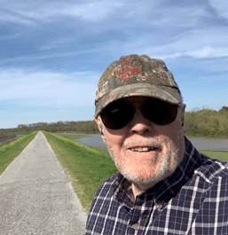 Hugh Moore on Brainerd Levee