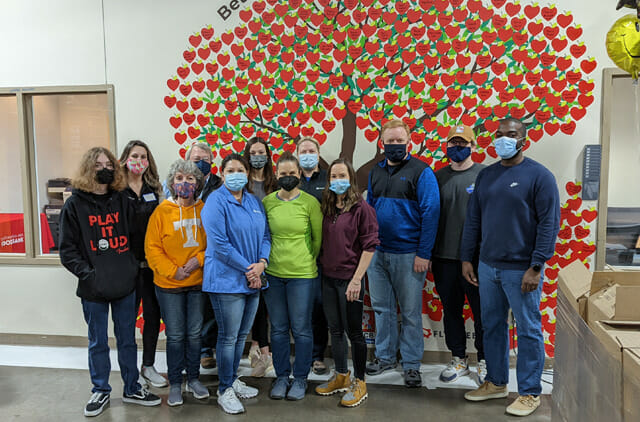 Media item displaying Chambliss Team Spends 2022 MLK Day of Service Serving the Chattanooga Area Food Bank
